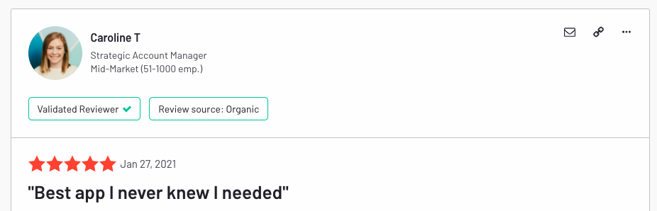 ChartHop G2 Customer Review